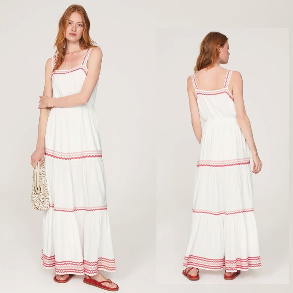 Splendid Riviera White Maxi Dress - Size XL